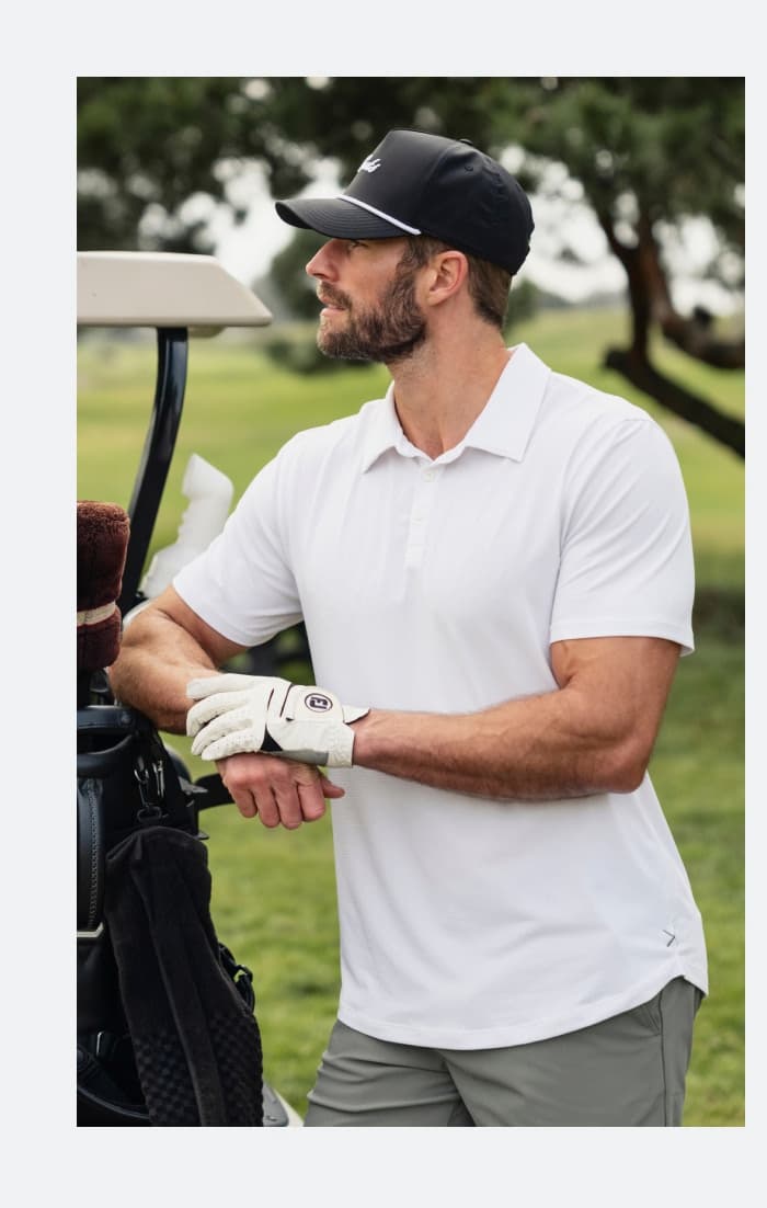 Lifestyle Image - Crossover Polo - White