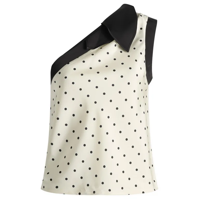 Kijun Polka Dot Scarf Top