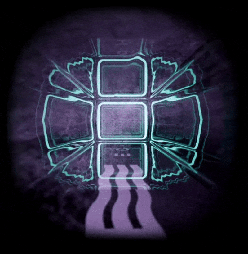 Hydrogen particles GIF