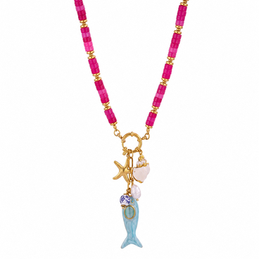 Fish Beaded Necklace 