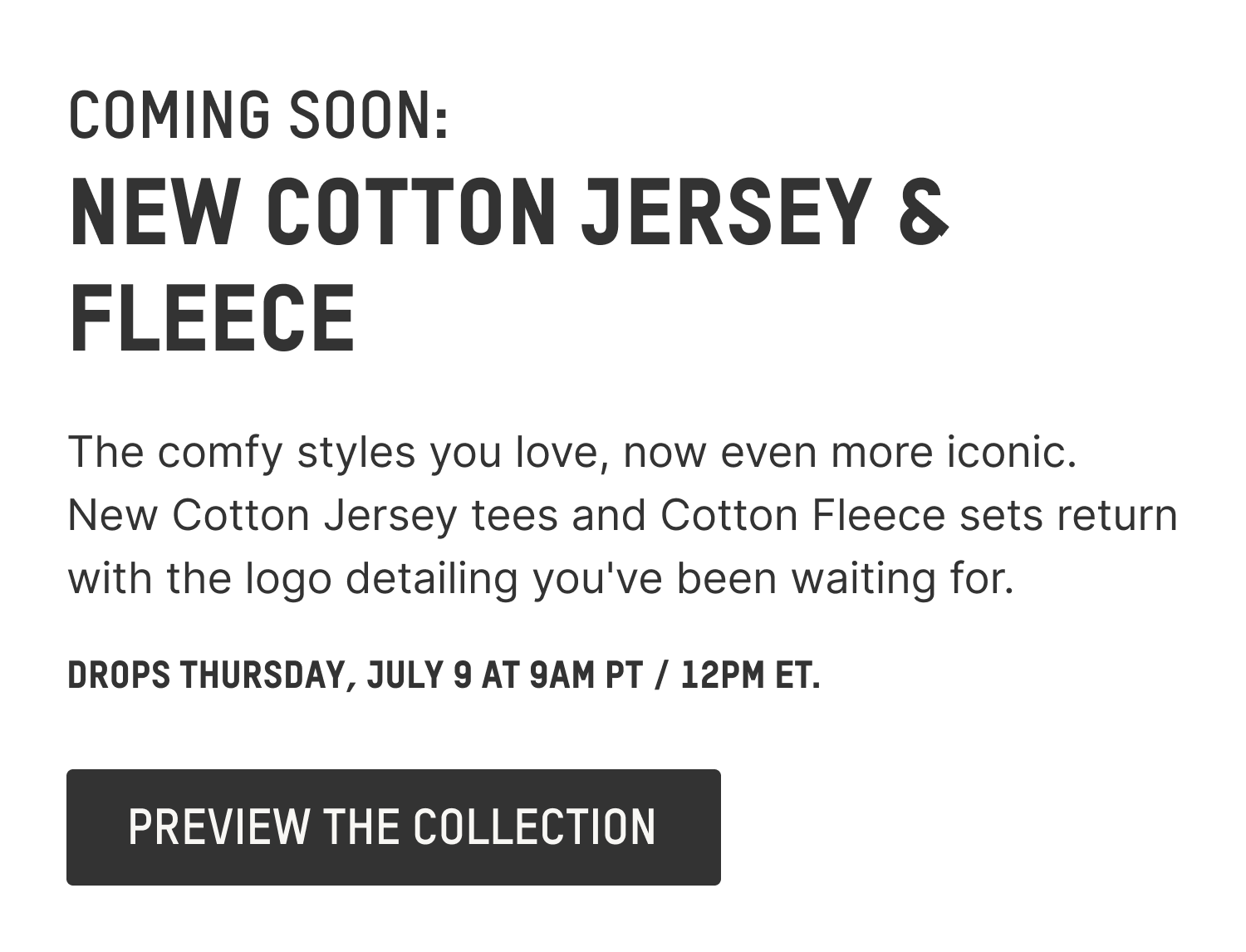 PREVIEW THE COLLECTION
