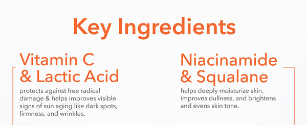 Vitamin C Lactic Dewy Deep Cream Ingredients