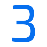 Icon of the number three