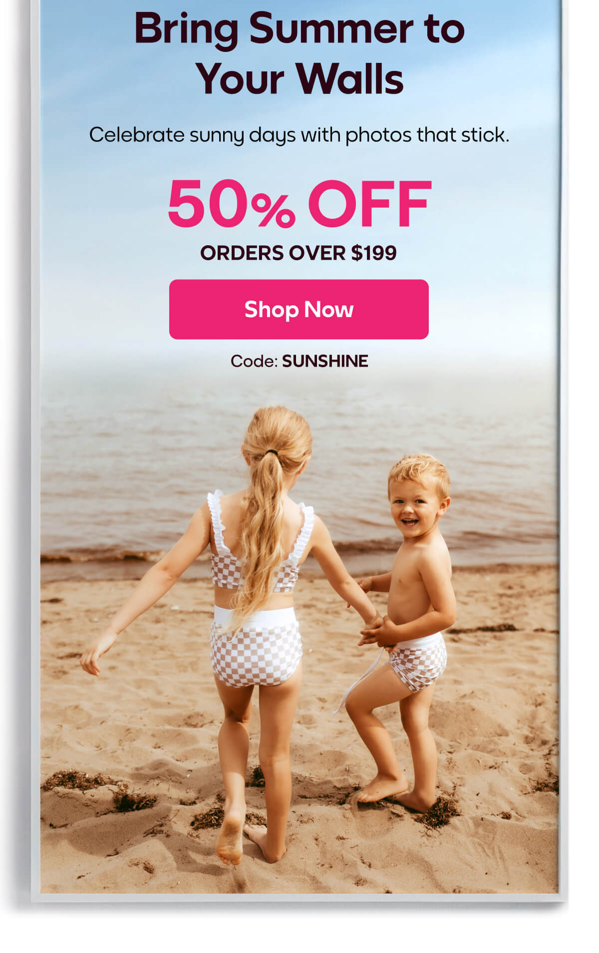 [MIXTILES] Brighten your space with a Mixtiles gallery wall of sunny summer moments. | ORDER NOW