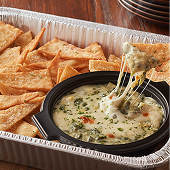 Image of Olive Garden's Spinach-Artichoke Dip appitizer.