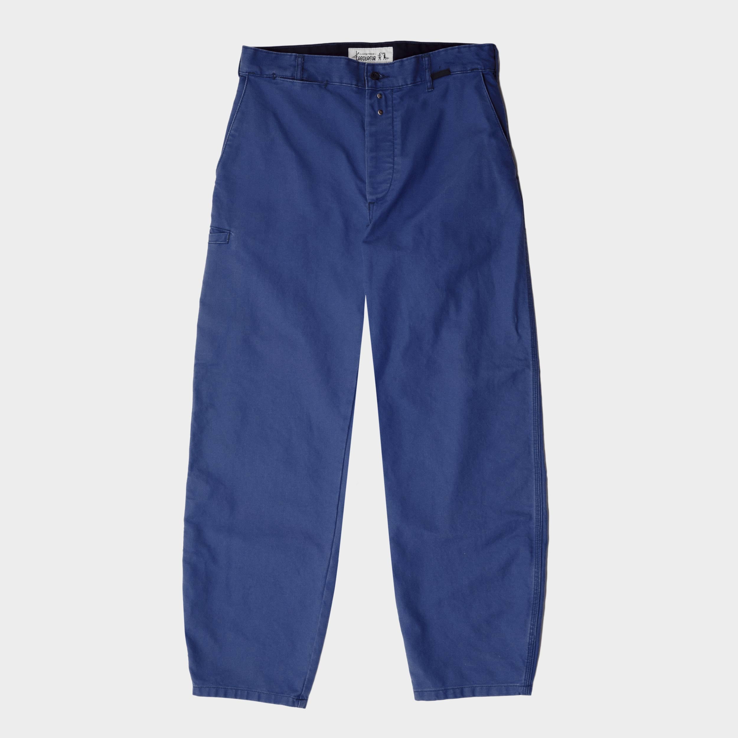 Image of Le Laboureur x Gardenheir French Cotton Farm Pant in Stonewashed Navy