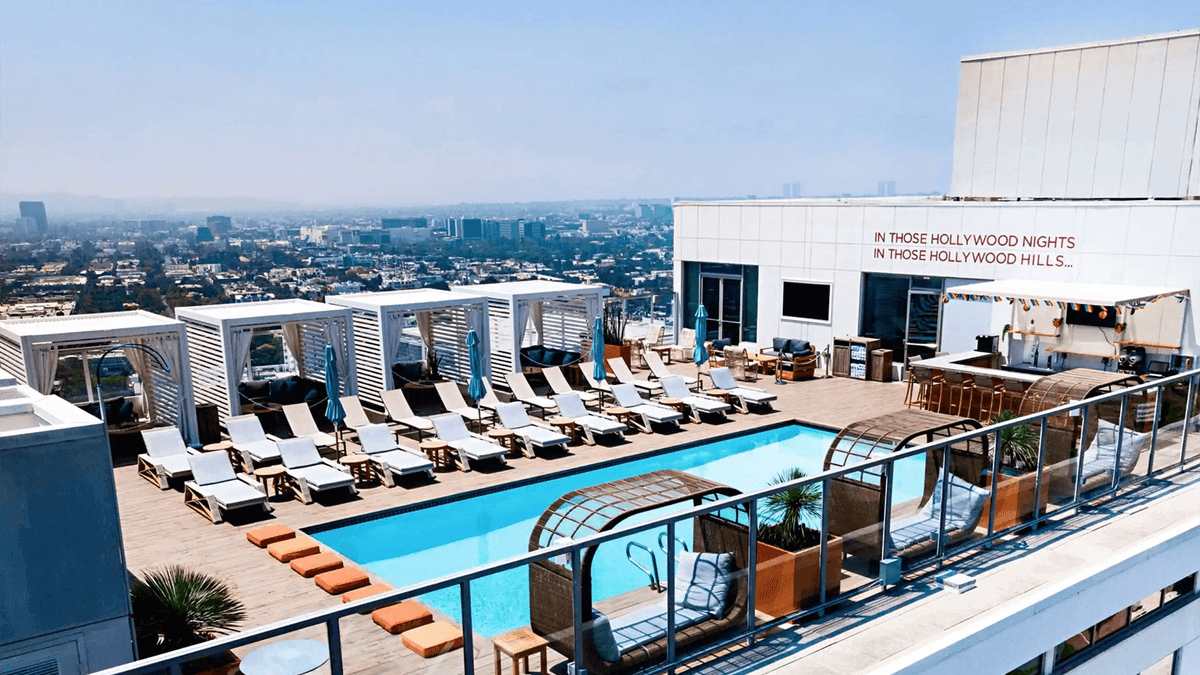 West Hollywood Glamour on the Sunset Strip with Daily Breakfast & Nightly Free-Flow Wine Hour 