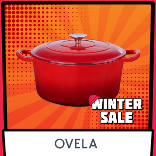 Ovela 5.6L Cast Iron Round Casserole (Red) Product Image