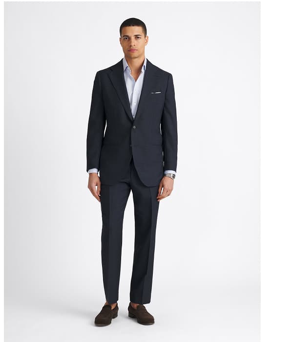 VBC Navy Glen Plaid Tropical Fresco Suit