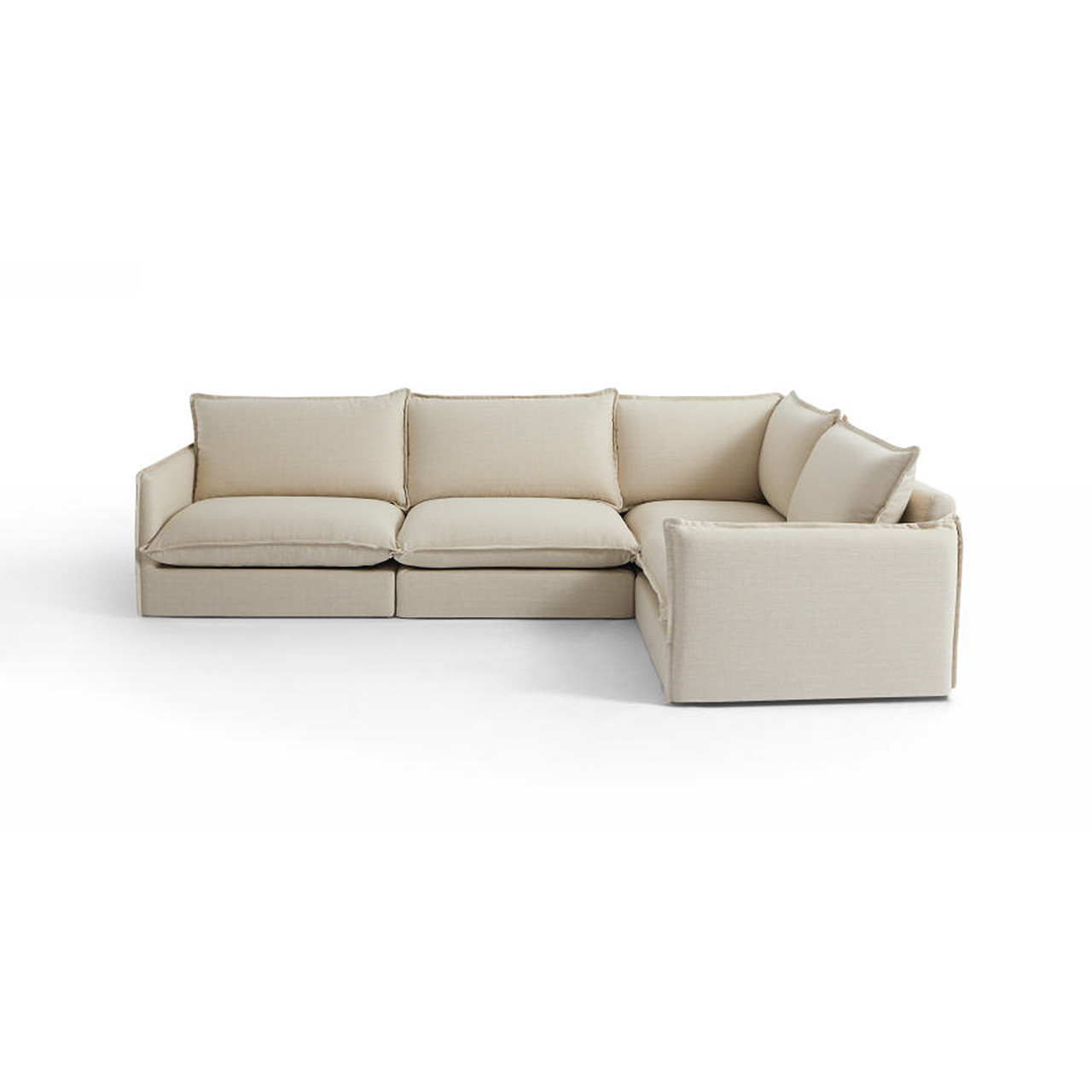 Image of Neva Organic Modern L-Shape Sectional Sofa