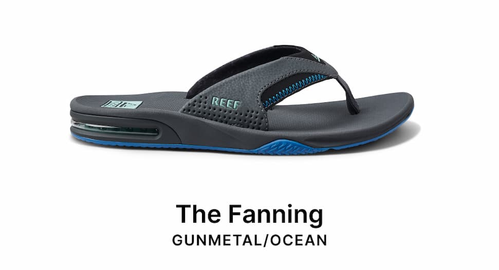 Fanning Gunmetal/Ocean