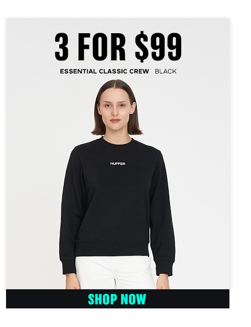 ESSENTIAL CLASSIC CREW BLACK