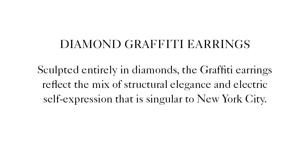 Diamond Graffiti Earrings