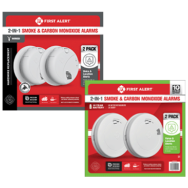 First Alert Wired or Battery Combo Smoke/CO Alarm
