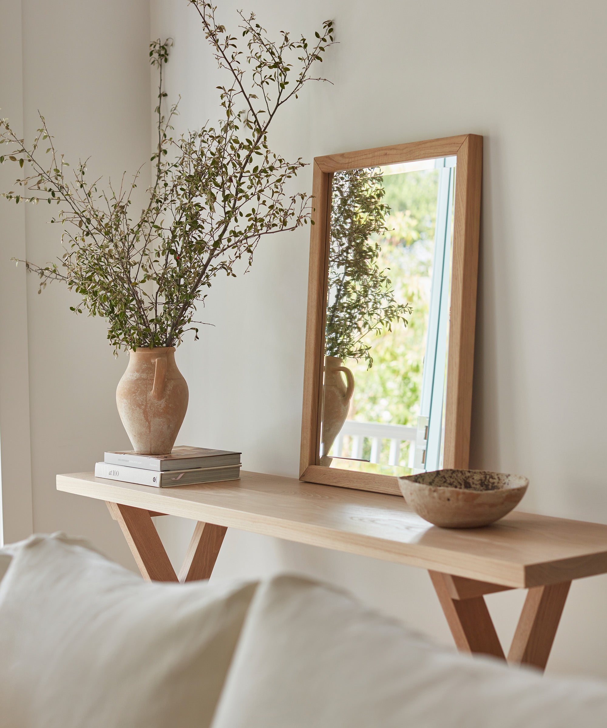 Image of Oak Wall Mirror