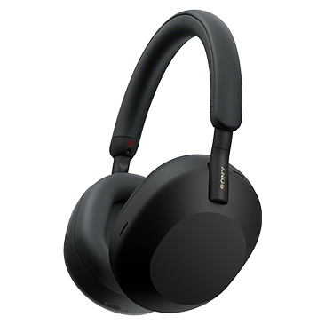 Sony WH1000XM5/SA Wireless Noise-Cancelling Over-the-Ear Headphones with Soft Case, Black