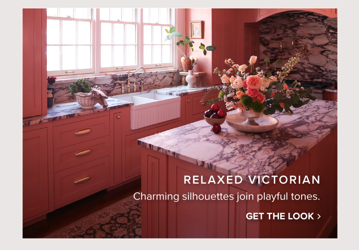 Relaxed Victorian - Charming silhouettes join playful tones. - Get the Look  
