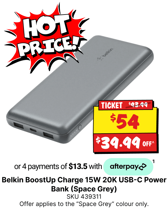 Belkin BoostUp Charge 15W 20K USB-C Power Bank (Space Grey)