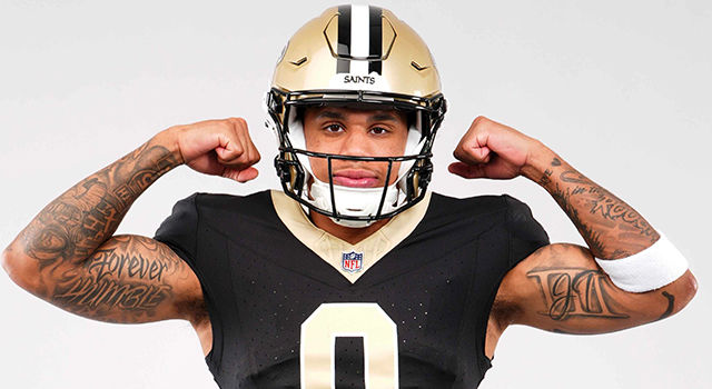 Saints QB Tyler Shough on WR Jordyn Tyson: 'He's kind of just like an elite hooper'