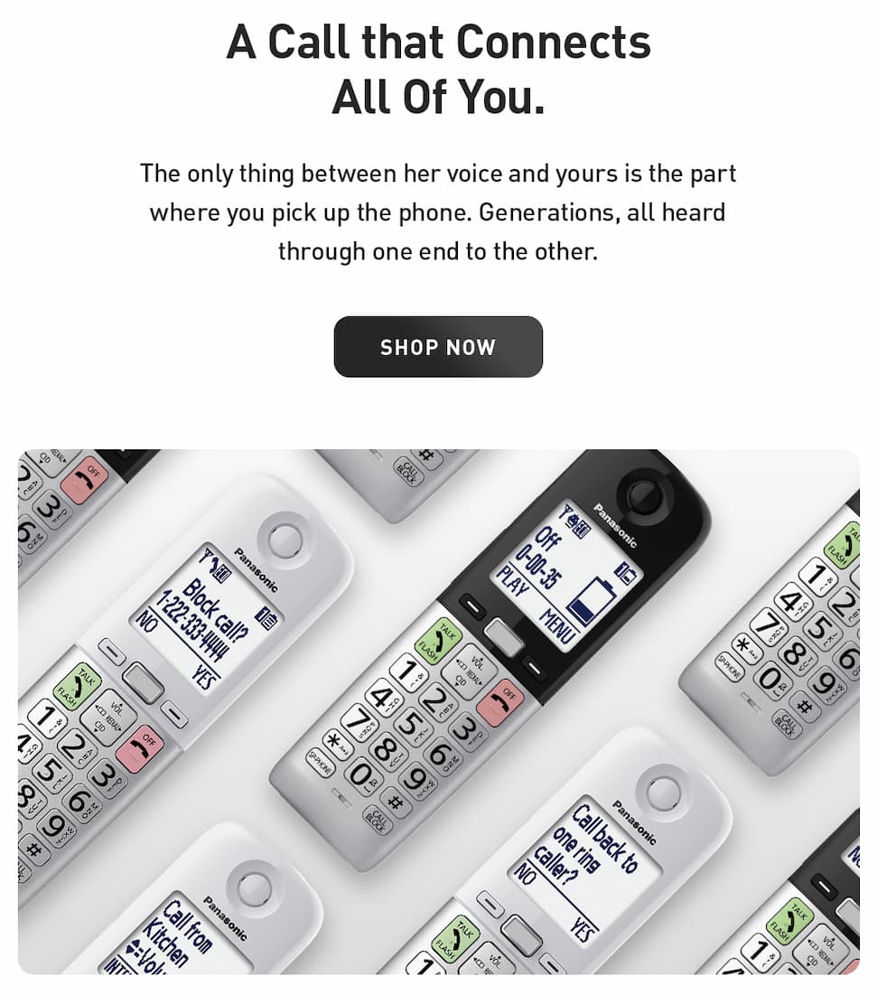 A call that connects all of you. Shop now.