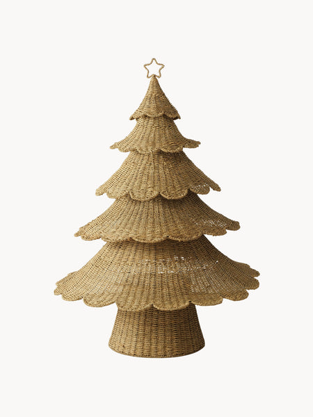 Albero di Natale in salice fatto a mano Antonella, alt. 180 cm