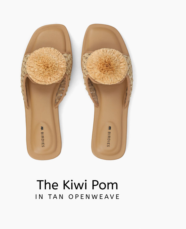 The Kiwi Pom In Tan Openweave