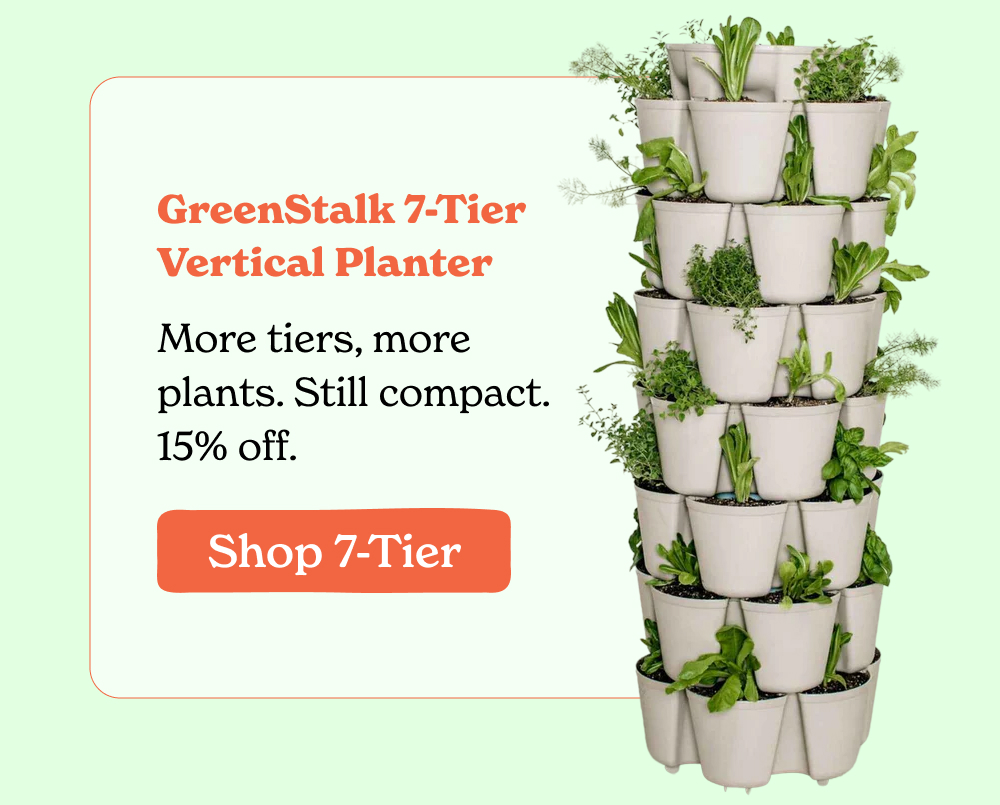 More tiers, more plants. Still compact. 15% off.
