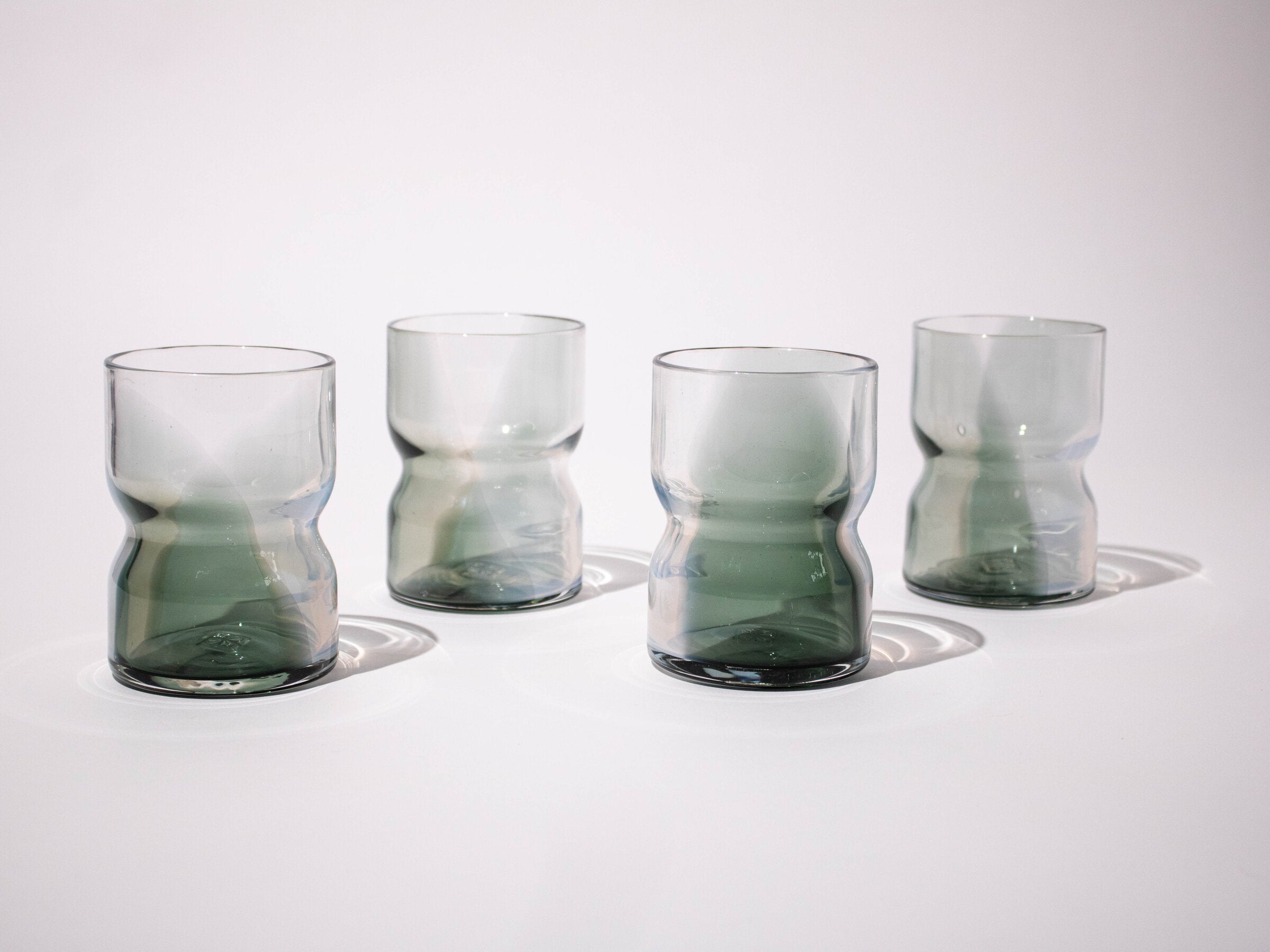 Image of Carpo Cup and Carafe - Smokey Blue, Set of 4 Cups