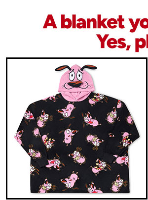 Courage the Cowardly Dog Wearable Blanket