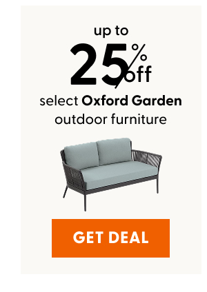 Up to 25% on select Oxford Garden outdoor furniture