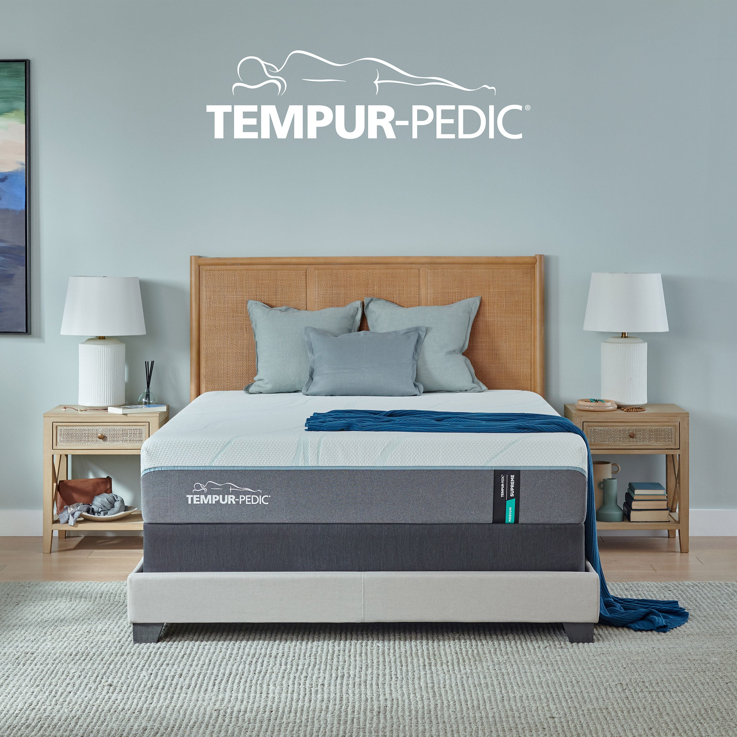 Tempur-Pedic Supreme 11.5-inch Medium or Firm Mattress and Foundation