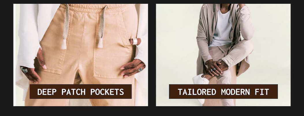 DEEP PATCH POCKETS - TAILORED MODERN FIT