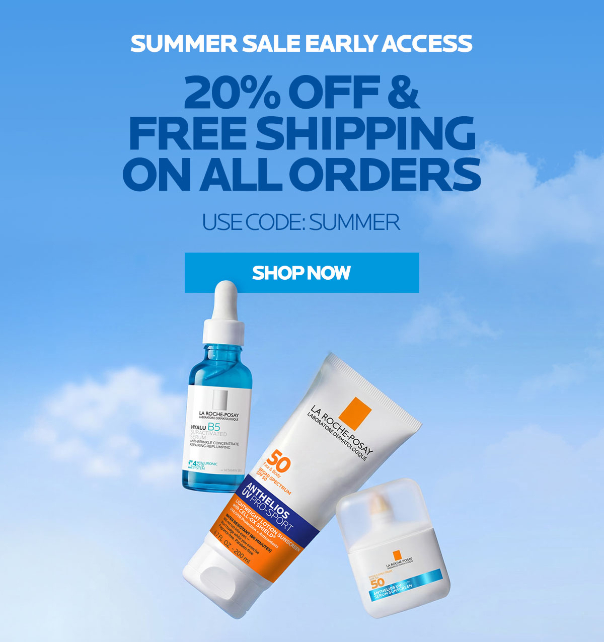 20% off & free shipping on all orders with code: SUMMER