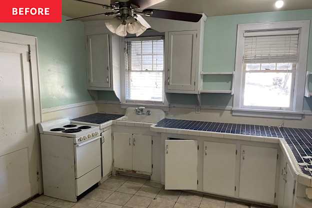 A Father-Daughter Duo Turned Her 90s Kitchen into a Vintage-Inspired Dream
