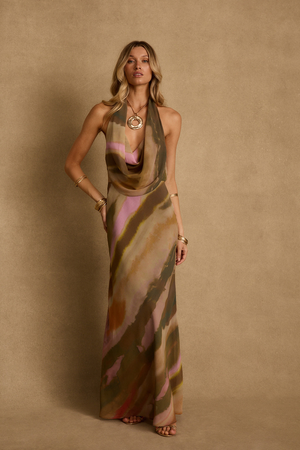 Image of Windansea Abstract Maxi Dress