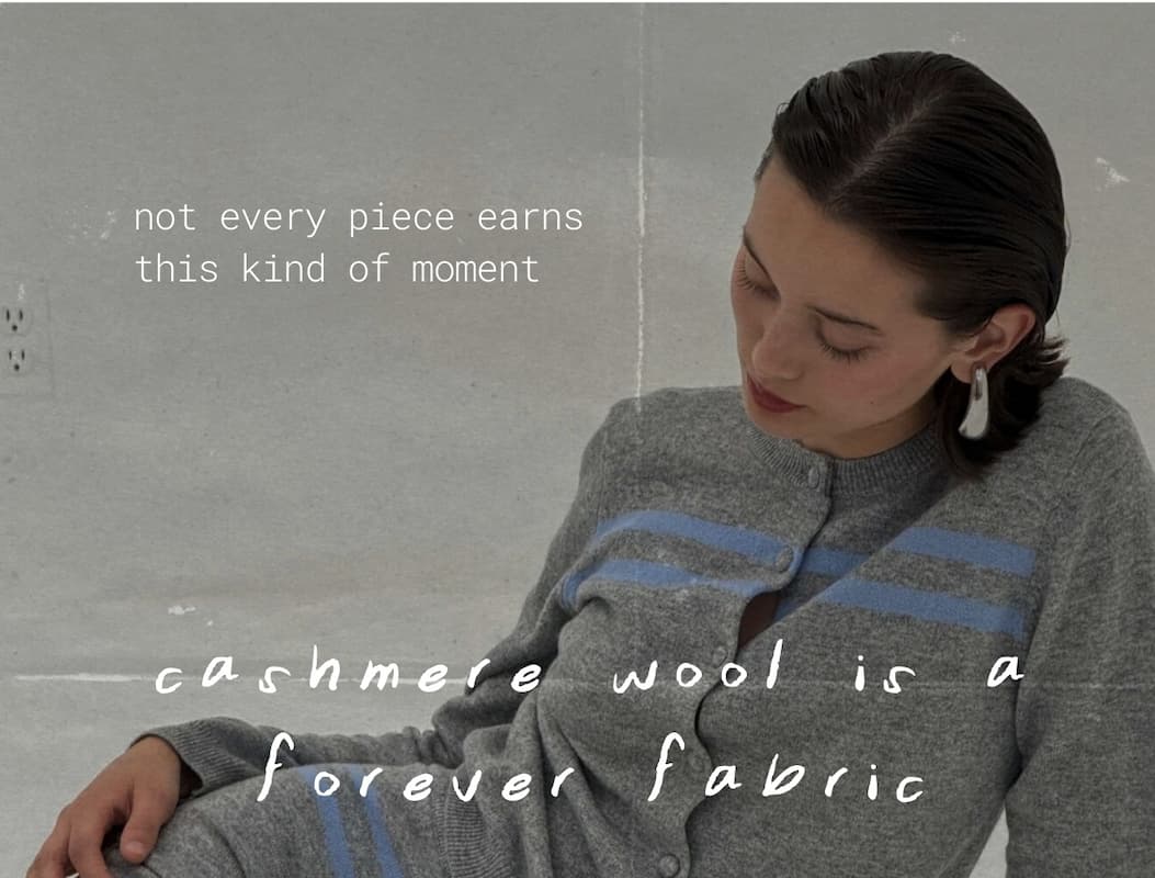 not every piece earns this kind of moment cashmere wool is a forever fabric
