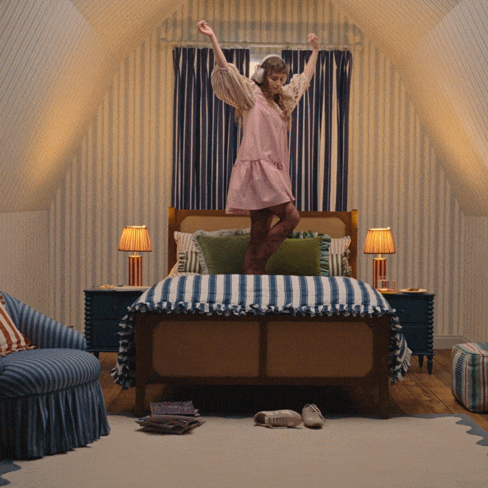 Striped Bedroom