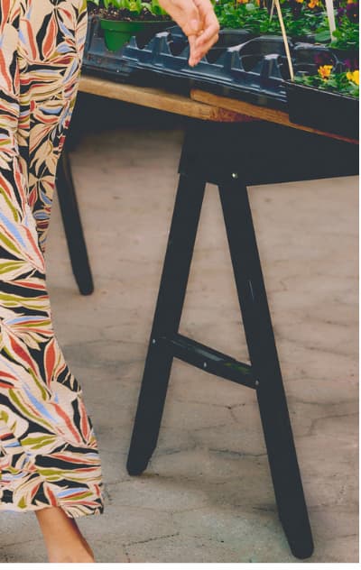 Wide Leg Airflow Crinkle Pant In Watercolor Leaf