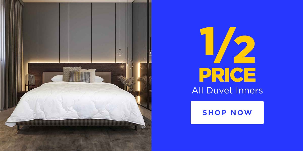 1/2 Price All Duvet Inners