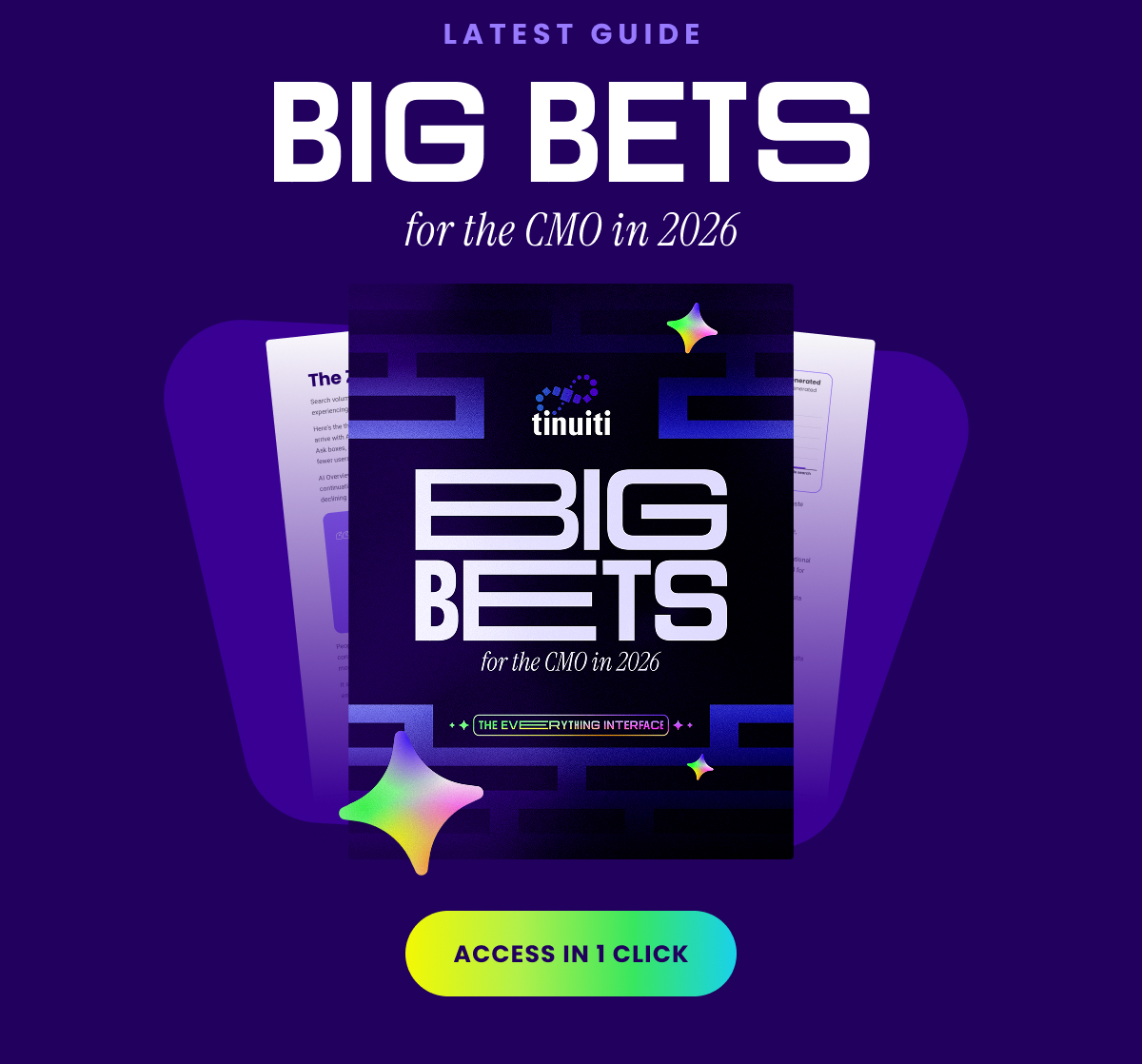 LATEST GUIDE - BIG BETS for the CMO in 2026 - ACCESS IN 1 CLICK