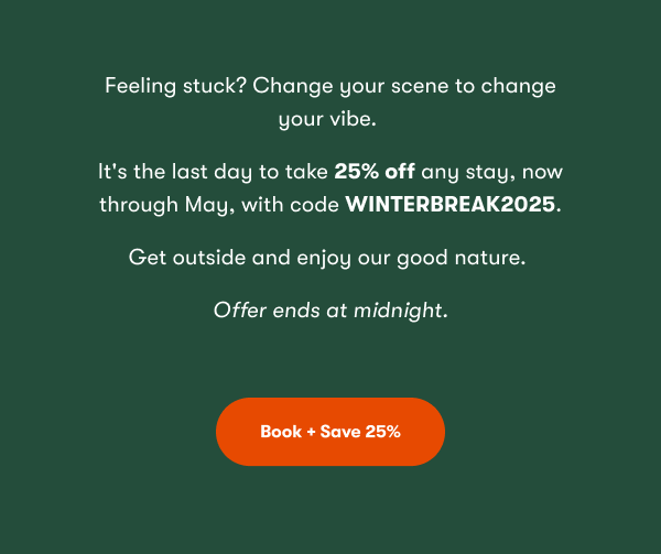 Feeling stuck? Change your scene to change your vibe.
