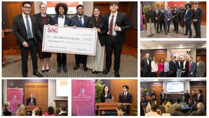 collage of students at Smith Analytics Consortium Datathon