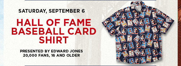 HOF Baseball Card Shirt