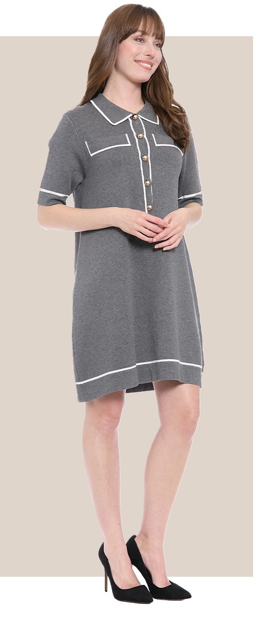 Rei Polo Sweater Dress By London Times