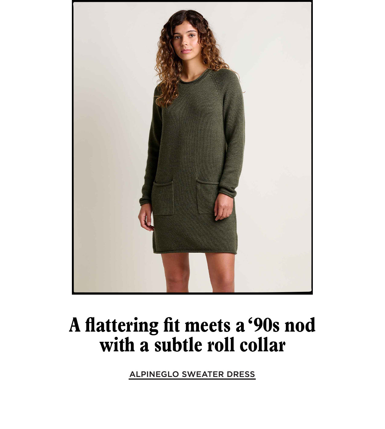 A flattering fit meets a '90s nod with a subtle roll collar