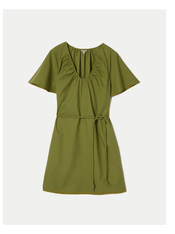 Cotton Lyocell Mini Dress