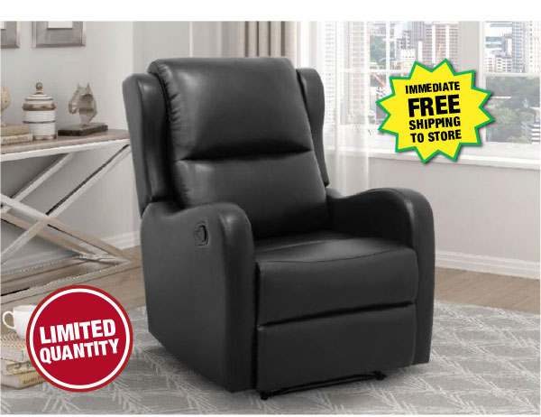 Faux Leather Manual Recliner - ONLY $149!