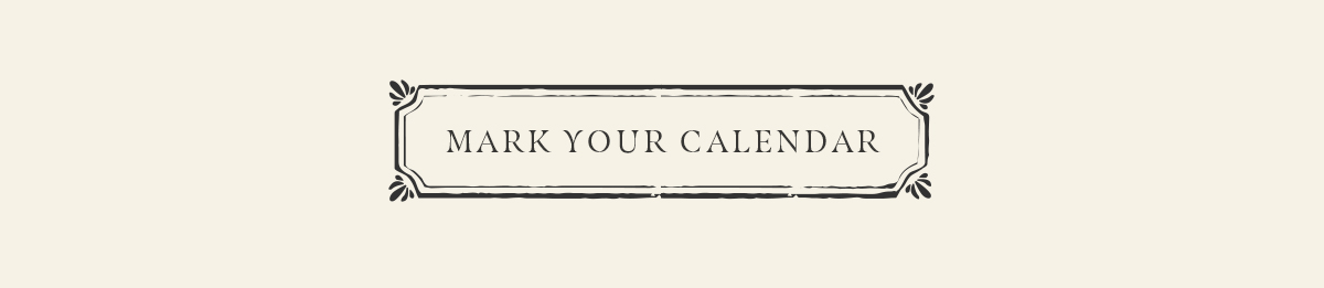 Mark Your Calendar