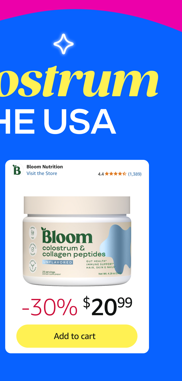 SHOP COLOSTRUM 30% OFF
