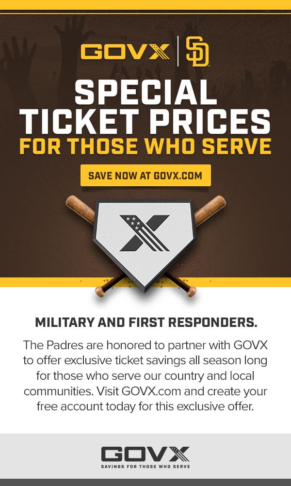Special Ticket Prices For Those Who Serve | Save Now at GovX.com